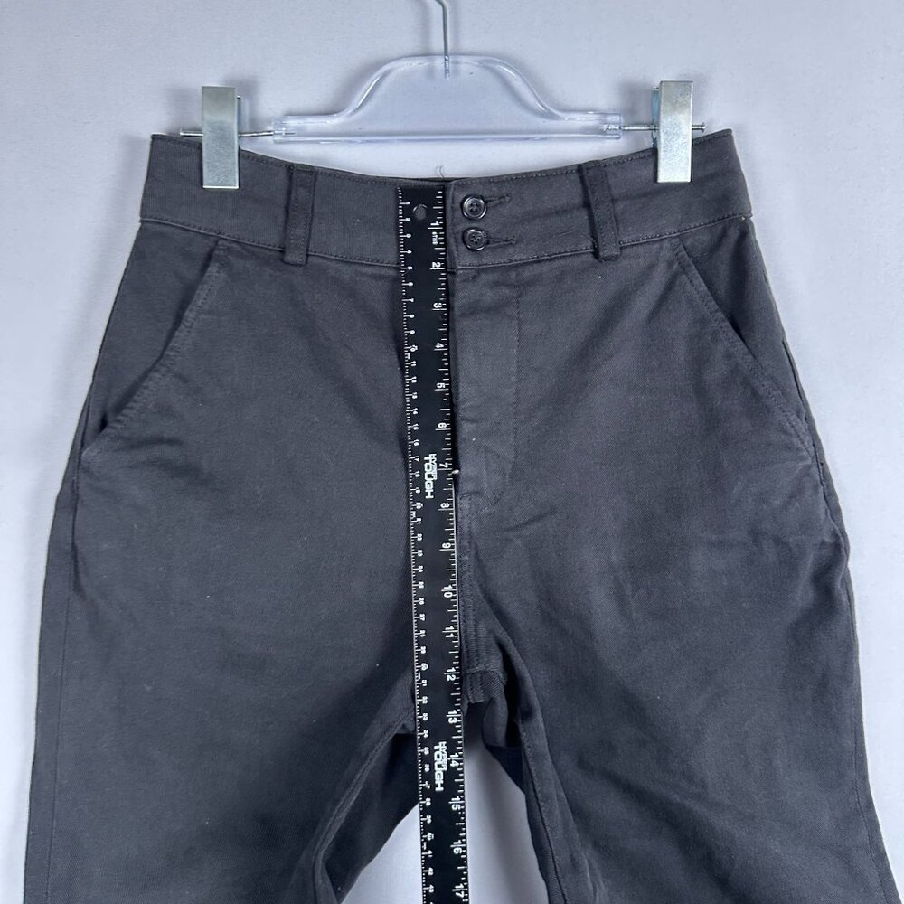 Everlane Straight Leg Crop Pants Mens Size 6 High Rise Dark Wash Black - Picture 5 of 12